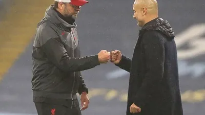 Pelatih Liverpool, Jurgen Klopp (kiri), dan Pelatih Manchester City, Josep Guardiola / instagram