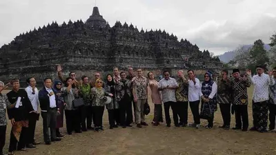 Kunjungan kerja spesifik Komisi X DPR di kawasan Candi Borobudur, Magelang, Jawa Tengah, Jumat (22/11/2019)/dok Fikri Faqih