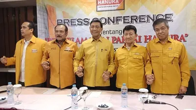 Konperensi Pers Wiranto tentang Hanura (Okezone.com)