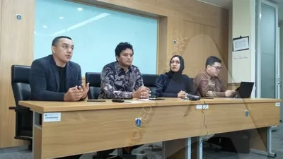 Konferensi pers Fraksi PSI DPRD DKI soal Jakarta Formula E-Prix 2020/Ayojakarta.com-Aprilia Rahapit