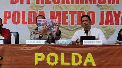 Jumpa pers Editor Metro TV Yodi Prabowo bunuh diri. (Suara.com/Bagaskara)
