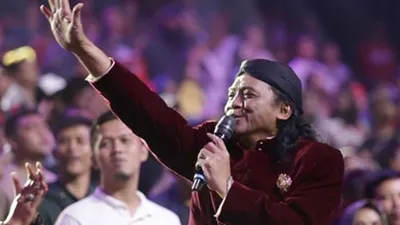 Didi Kempot saat konser amal