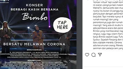 Ketua MPR Bambang Soesatyo saat mengumumkan konser virtual penggalangan dana untuk warga terdampak covid-19. instagram: @bambang.soesatyo