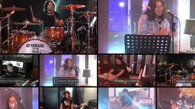 Konser 7 Ruang Powerslaves secara virtual, Minggu (5/7/2020). (ist)