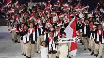 Kontingan Indonesia di SEA Games 2019 Manila (Bola.com)