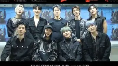 Tangkapan layar Sapaan dari SF9 kepada Penggemar. (Instagram threeanglesproduction)