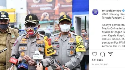 Kepala Korp Lalu Lintas Polri, Irjen Pol Istiono (tengah). instagram: @tmcpoldametro