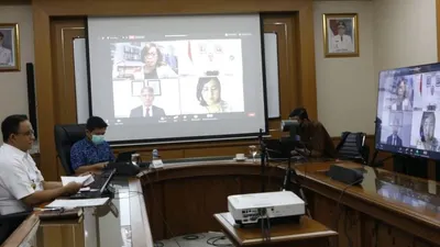 Pemprov DKI Jakarta meneken kerja sama dengan Kedutaan Besar Inggris untuk Indonesia guna memantau penyebaran Covid-19/ dok Humas