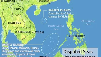 Peta konflik Laut China Selatan/Batamnews
