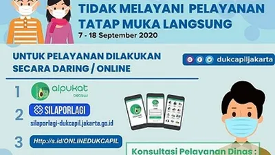 Layanan Dukcapil DKI Jakarta secara tatap muka untuk sementara ditiadakan/dok: Instagram @dukcapiljakarta