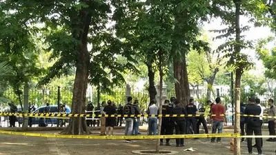 Benda diduga granat asap meledak di kawasan Monas (Istimewa)