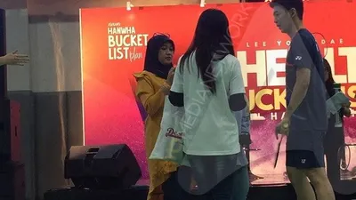 Prince of Badminton Korea Lee Yong-dae mengajak fans di Indonesia bertanding (Ayojakarta.com/Istihanah Soejoethi)
