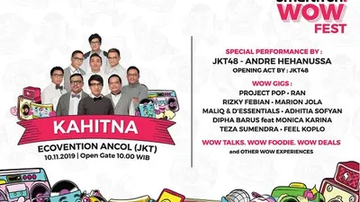 Line Up WOW Fest/Dok; Smartfren