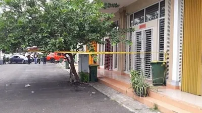 Lokasi penembakan bos perusahaan pelayaran di Kelapa Gading. (Suara.com/Bagaskara Isdiansyah)