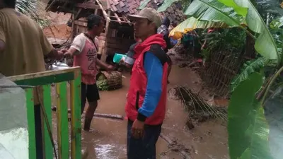 Longsor yang terjadi di Tanjungkarang Kecamatan Cigalontang beberapa waktu lalu. (Ayotasik/Irpan Wahab)