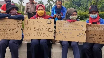 ilustrasi demo mahasiswa/ Suara.com
