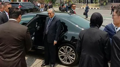 Mahathir Mohamad di Bandar Udara Halim Perdanakusuma, Jakarta Timur, Minggu (20/10/2019)/Kedubes Malaysia untuk RI