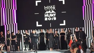 Pemenang Make Up Artist Hunt bersama model dan juri di Senayan City/Ayojakarta.com