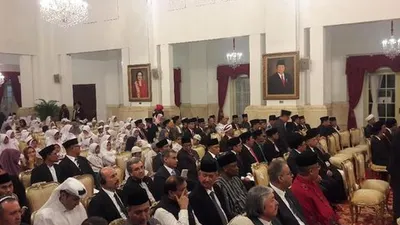 Presiden Jokowi dan Wapres Ma'ruf Amin memperingati Maulid Nabi Muhammad SAW di Istana Negara/Detikcom