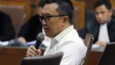 Menteri Pemuda dan Olah Raga (Menpora) Imam Nahrawi saat menjadi saksi dalam persidangan kasus suap proyek di Kemenpora/Jawapos