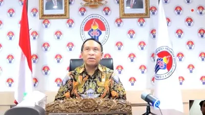 Menteri Pemuda dan Olahraga (Menpora) Zainudin Amali saat jumpa pers secara virtual, Senin (28/12/2020). (Ayojakarta/Budi Cahyono)