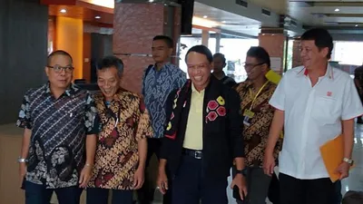 Mednteri Pemuda dan Olahraga (Menpora), Zainudin Amali di Rakernas Siwo PWI, Banjarmasin, Kalimantan Selatan, Jumat (7/2/2020) (Humas HPN 2020)