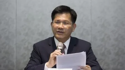 Menteri Transportasi dan Komunikasi Taiwan (MOTC) Lin Chia Lung. (AFP)