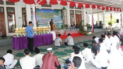 Puluhan peserta mengikuti lomba MTQ ke-28 Tingkat Kabupaten Kepulauan Seribu, Senin (28/10/2019)/pulauseribu.jakarta.go.id