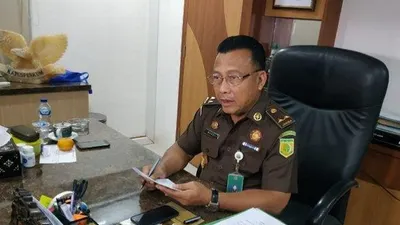Kapuspenkum Kejaksaan Agung, Mukri saat jumpa pers di Kejaksaan Agung, Jakarta (Tribunnews.com/Igman Ibrahim)