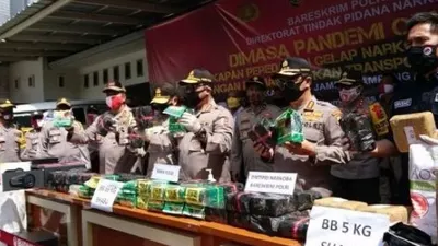 Satgas IV Gakkum Ops Aman Nusa II Direktorat Tindak Pidana Narkoba Bareskrim Polri. (Bantennews)