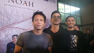 Noah Band saat memperkenalkan album baru bertajuk Keterkaitan Keterikatan, di Jakarta. (Antara)