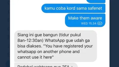 Ravio Patra ditangkap setelah WhatsApp diretas. (twitter/tunggalp)