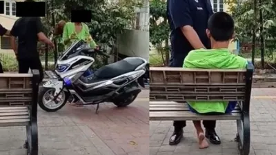 ODGJ dipukul petugas. (Facebook/Yusuf Neo Pamungkas)