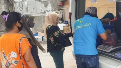 pelanggan yang ikut serta dalam GPM di salah satu pasar di DKI Jakarta / beritajakarta.id