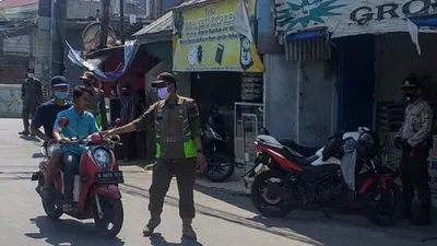 Salah satu warga terjaring razia masker di wilayah Kelurahan Warakas, Jakarta Utara/dok: utara.jakarta.go.id