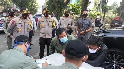 Para pelanggar protokol kesehatan di Kota Bogor dalam gelaran Operasi Yustisi / dok