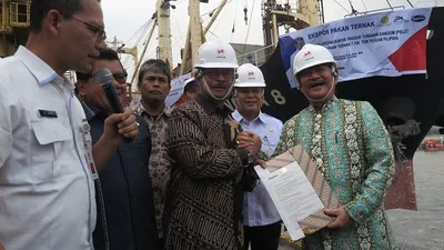 Pelepasan ekspor pakan ternak ke Filipina (utara.jakarta.go.id)