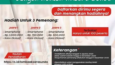 Pandi buat lomba website berkonten Aksara Sunda