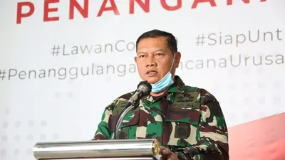 Panglima Komando Gabungan Wilayah Pertahanan (Pangkogabwilhan) I Laksamana Madya Yudo Margono. (Dok. BNPB)