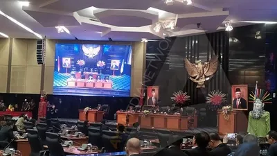 Rapat Paripurna DPRD DKI Jakarta menentukan jadwal pemilihan Wagub. (Ayojakarta.com/ Khoirur Rozi)