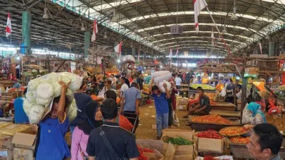 Pasar induk Kramat Jati, Jakarta Timur (IO/Yoga Agusta)