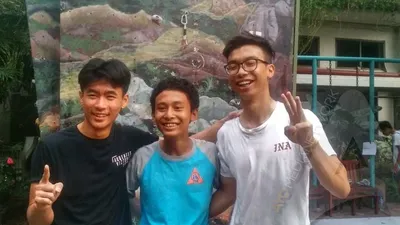 Patrick Dharma (kiri), berhasil menjuarai kompetisi Wall Climbing Canisius College Cup 2019/Ayojakarta.com