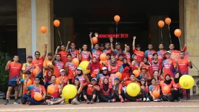 Pemprov DKI Jakarta Runners. (Beritajakarta.id/Mochamad Tresna Suheryanto)