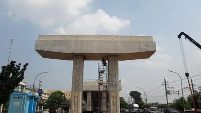 Pembangunan flyover Cakung Jakarta Timur (Republika)