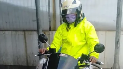 Pelaku penampar karyawati SPBU di Jalan Caringin, Padalarang, Kabupaten Bandung Barat (KBB). (Ayobandung.com/Tri Junari)