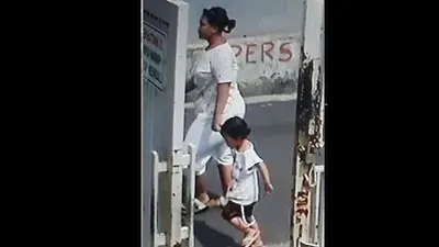 Penampakan perempuan terduga penculik balita di Pesanggrahan. (Foto: Bidik layar video CCTV)