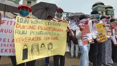 Pendemo RUU KPK. (Suara.com/Ria Rizki)