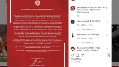TC Timnas U-19 Ditunda, 2 Pemain Persija Latihan di Rumah