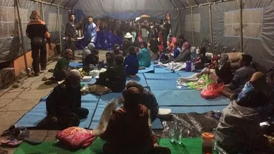 Kondisi pengungsian korban angin kencang di Kota Batu, Jawa Timur/BNPB