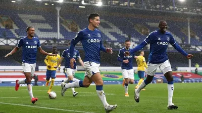 Penyerang Everton, James Rodriguez. Foto: EPA-EFE/Jan Kruger